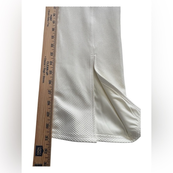 Beach Riot Alani Split Hem Flare Pants in Snow Cloud Waffle Knit NWT Medium - Picture 10 of 15